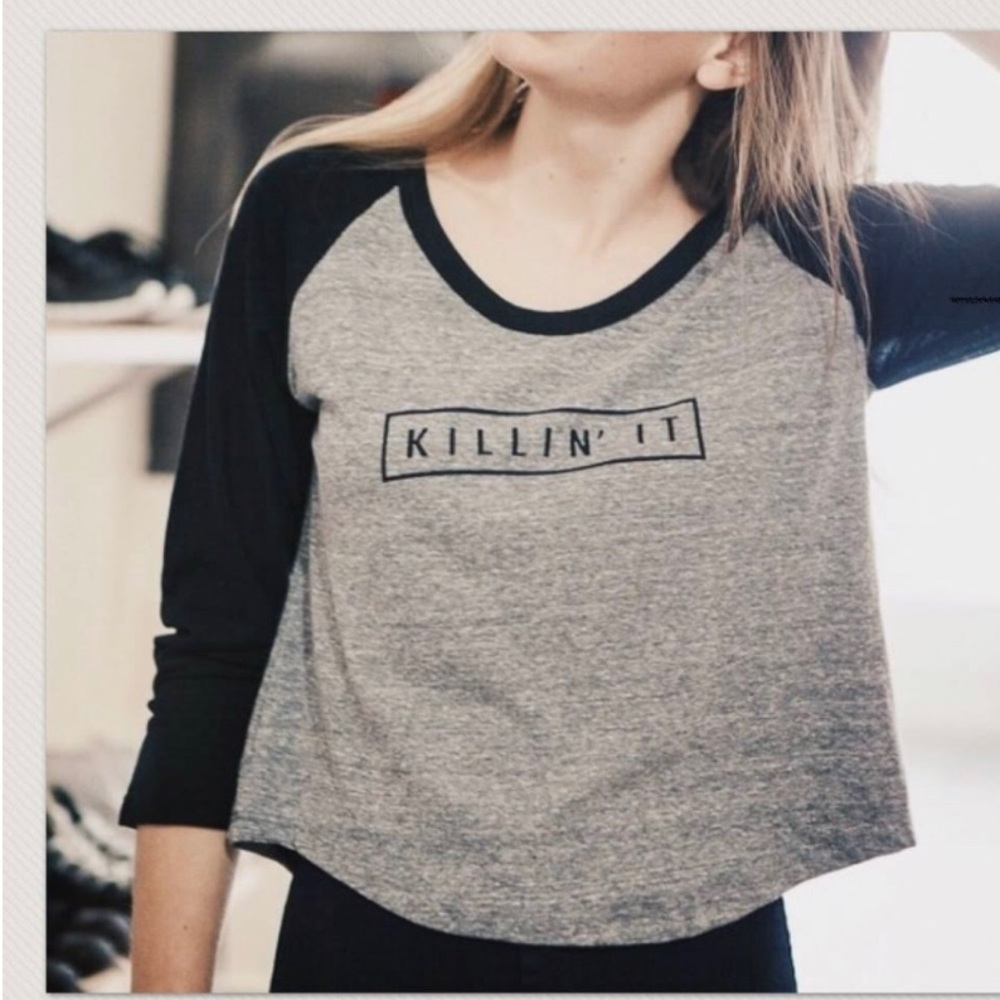 Brandy Melville John Galt “Killin’ It” 3/4 Top